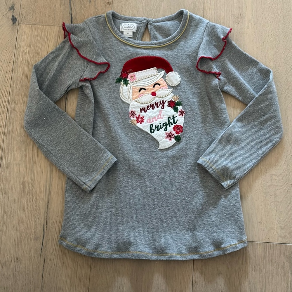Mudpie Girls Christmas Shirt Size 5T